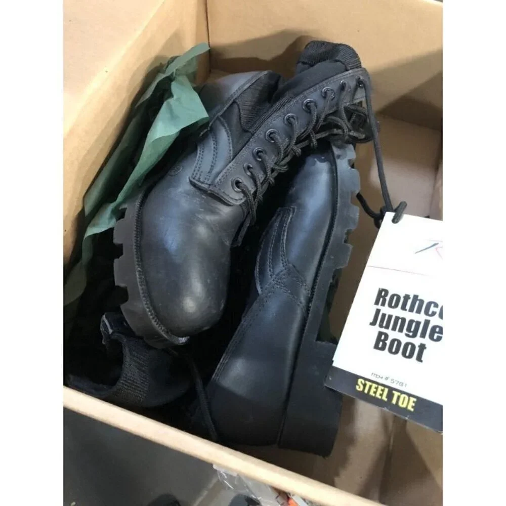 Rothco G.I. Type Black Steel Toe Jungle Boot, 6
